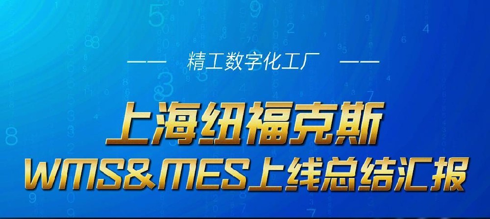 上海纽福克斯WMS&MES系统成功上线总结汇报，铸就卓越里程碑!